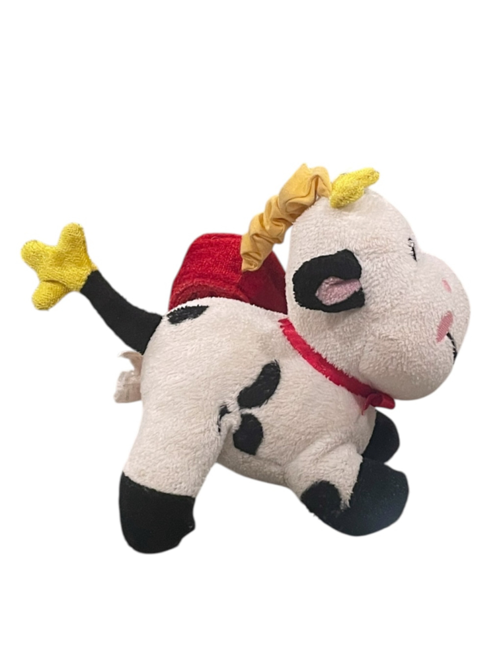 Fisher Price Hanging Rattle Cow Plush Baby Toy 5" - Picture 3 of 14